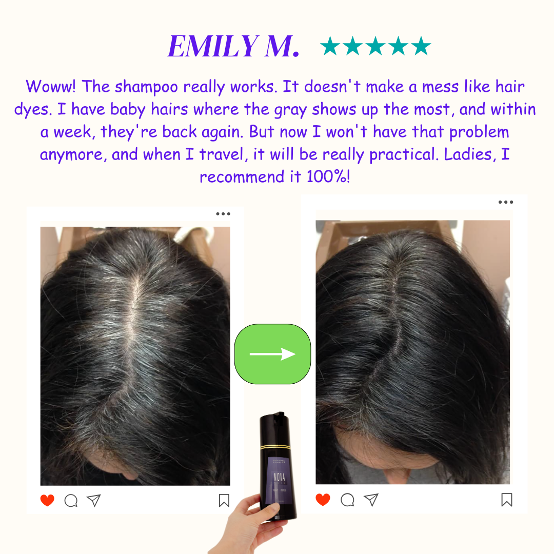 NovaHairâ„¢ Instant Dye Shampoo (Buy 1 Get 1 Free)