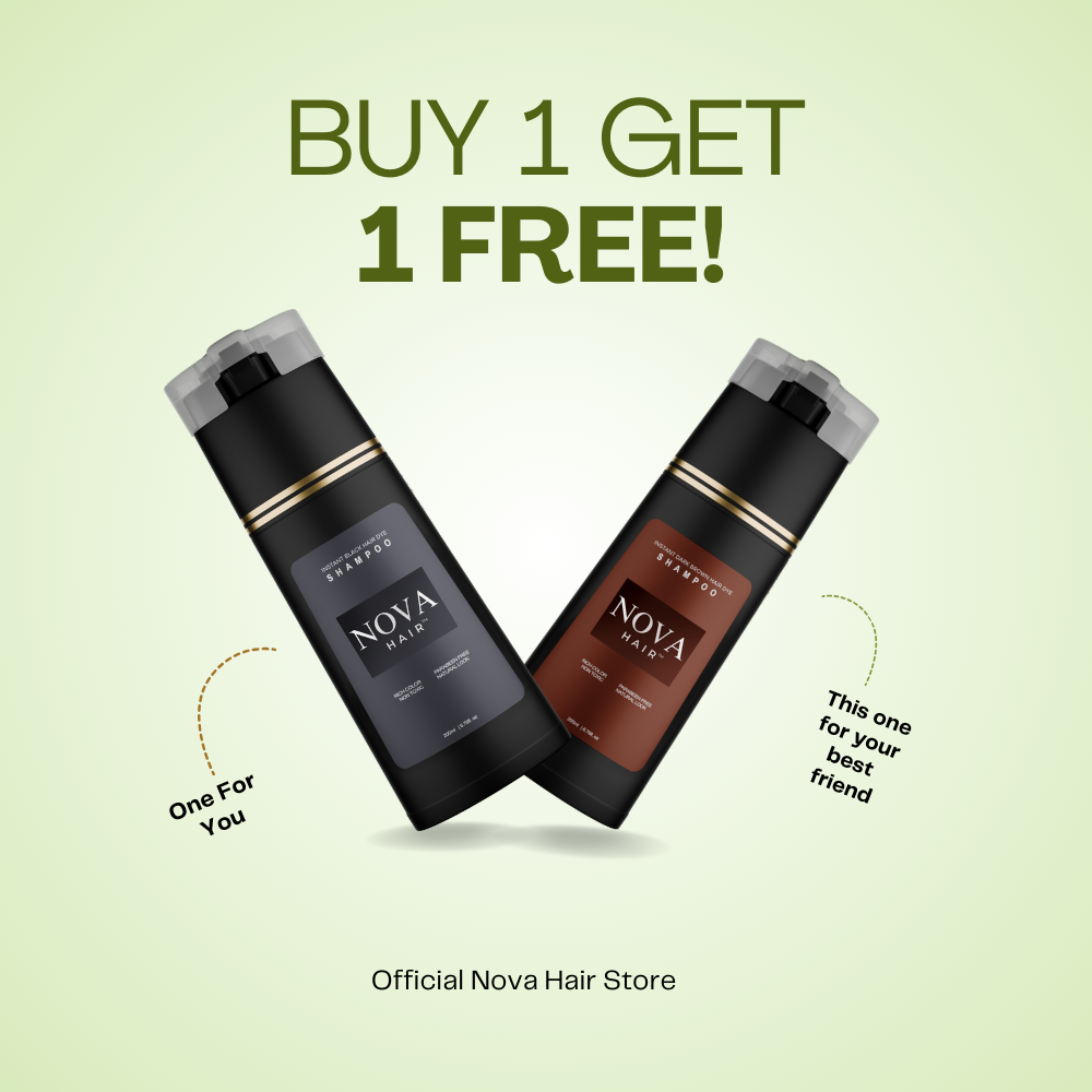 NovaHairâ„¢ Instant Dye Shampoo (Buy 1 Get 1 Free)