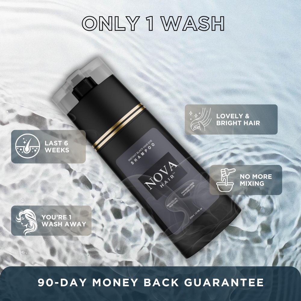 NovaHairâ„¢ Instant Dye Shampoo (Buy 1 Get 1 Free)